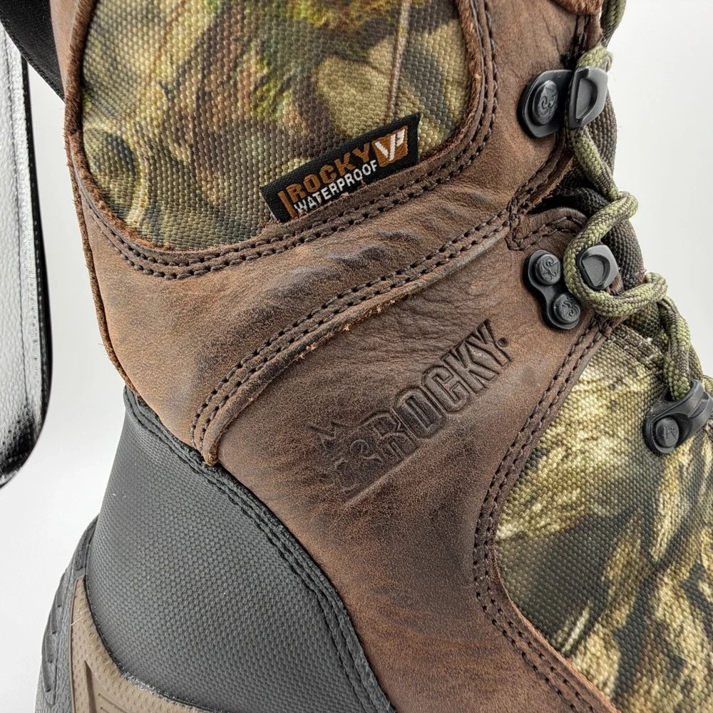 ROCKY Sport Pro 1000 Gram Hunting Boots Mens Size 10.5M RKS0309‎ Camo Waterproof